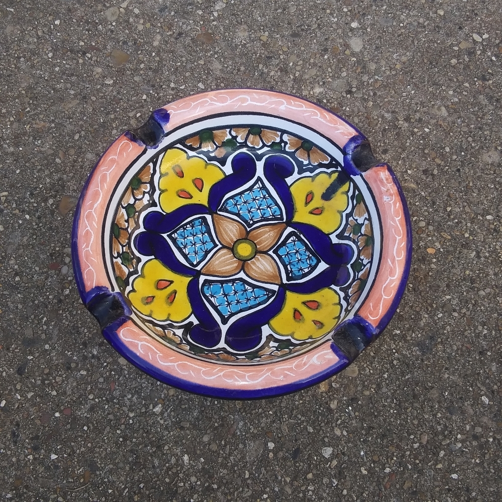 Talavera ashtray - Mexican Ceramic
